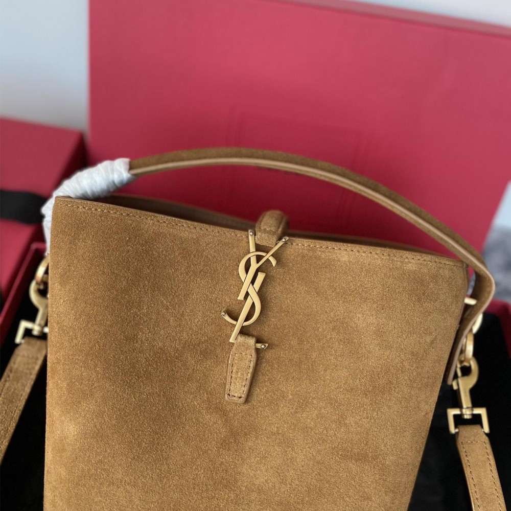 Saint Laurent Niki suede warm brown exquisite hardware genuine leather handbag Saint Laurent Niki suede warm brown exquisite hardware genuine leather handbag