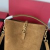 Saint Laurent Niki suede warm brown exquisite hardware genuine leather handbag Saint Laurent Niki suede warm brown exquisite hardware genuine leather handbag