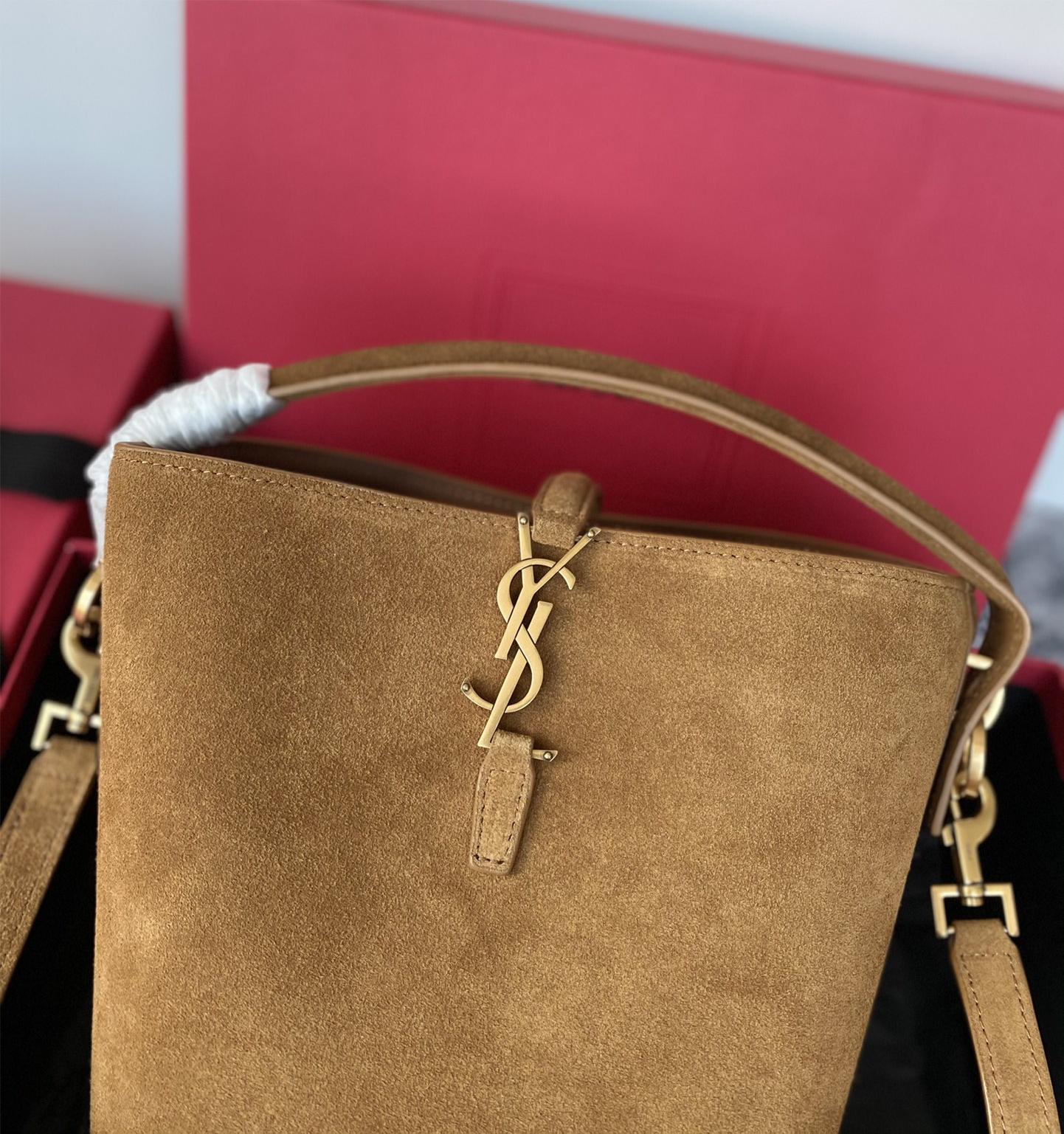 Saint Laurent Niki suede warm brown exquisite hardware genuine leather handbag Saint Laurent Niki suede warm brown exquisite hardware genuine leather handbag