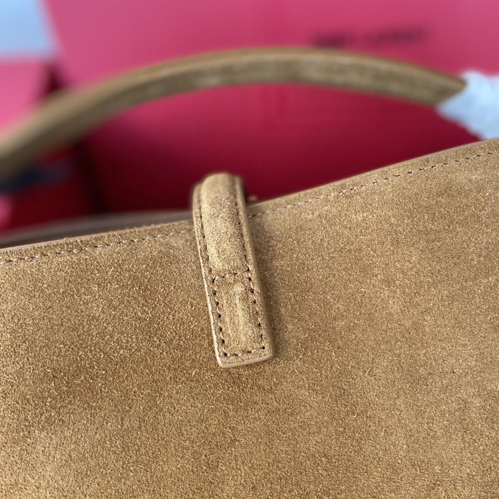 Saint Laurent Niki suede warm brown exquisite hardware genuine leather handbag Saint Laurent Niki suede warm brown exquisite hardware genuine leather handbag