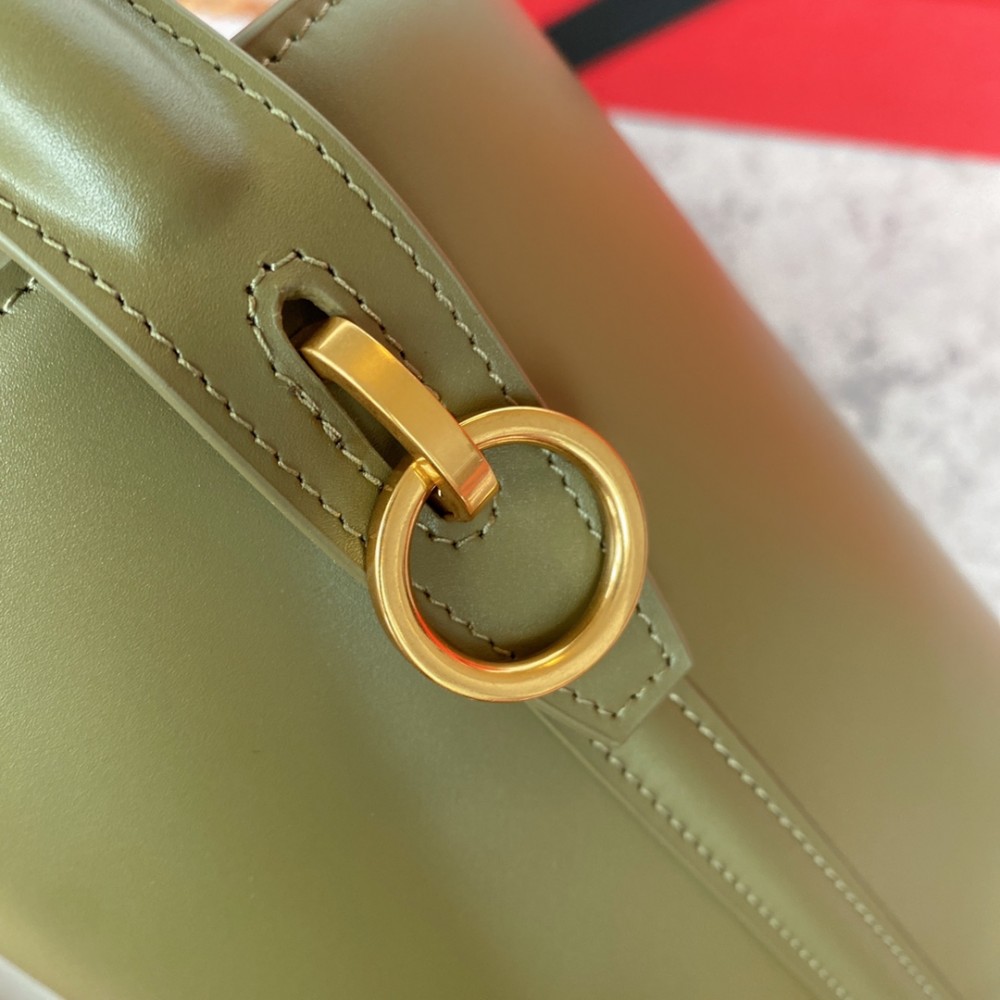 Saint Laurent Niki glossy emerald exquisite hardware leather handbag Saint Laurent Niki glossy emerald exquisite hardware leather handbag