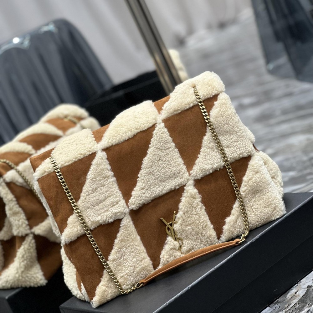 Saint Laurent NIKI series suede women's medium folding vintage leather handbag Saint Laurent NIKI series suede women's medium folding vintage leather handbag