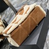 Saint Laurent NIKI series suede women's medium folding vintage leather handbag Saint Laurent NIKI series suede women's medium folding vintage leather handbag
