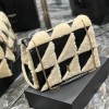 Saint Laurent NIKI series suede black and white contrast women's medium folding vintage leather handbag Saint Laurent NIKI series suede black and white contrast women's medium folding vintage leather handbag