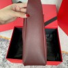 Saint Laurent NIKI series shiny crimson women's exquisite hardware leather handbag Saint Laurent NIKI series shiny crimson women's exquisite hardware leather handbag