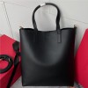 Saint Laurent Black Glossy Leather Long Chain Tote Saint Laurent Black Glossy Leather Long Chain Tote
