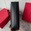 Saint Laurent Black Glossy Leather Long Chain Tote Saint Laurent Black Glossy Leather Long Chain Tote