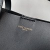 Saint Laurent Black Glossy Leather Long Chain Tote Saint Laurent Black Glossy Leather Long Chain Tote