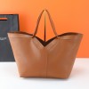 Saint Laurent Jungle Brown Shiny Premium Leather Large Bucket Bag Saint Laurent Jungle Brown Shiny Premium Leather Large Bucket Bag