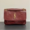 Saint Laurent Niki burgundy flap bag