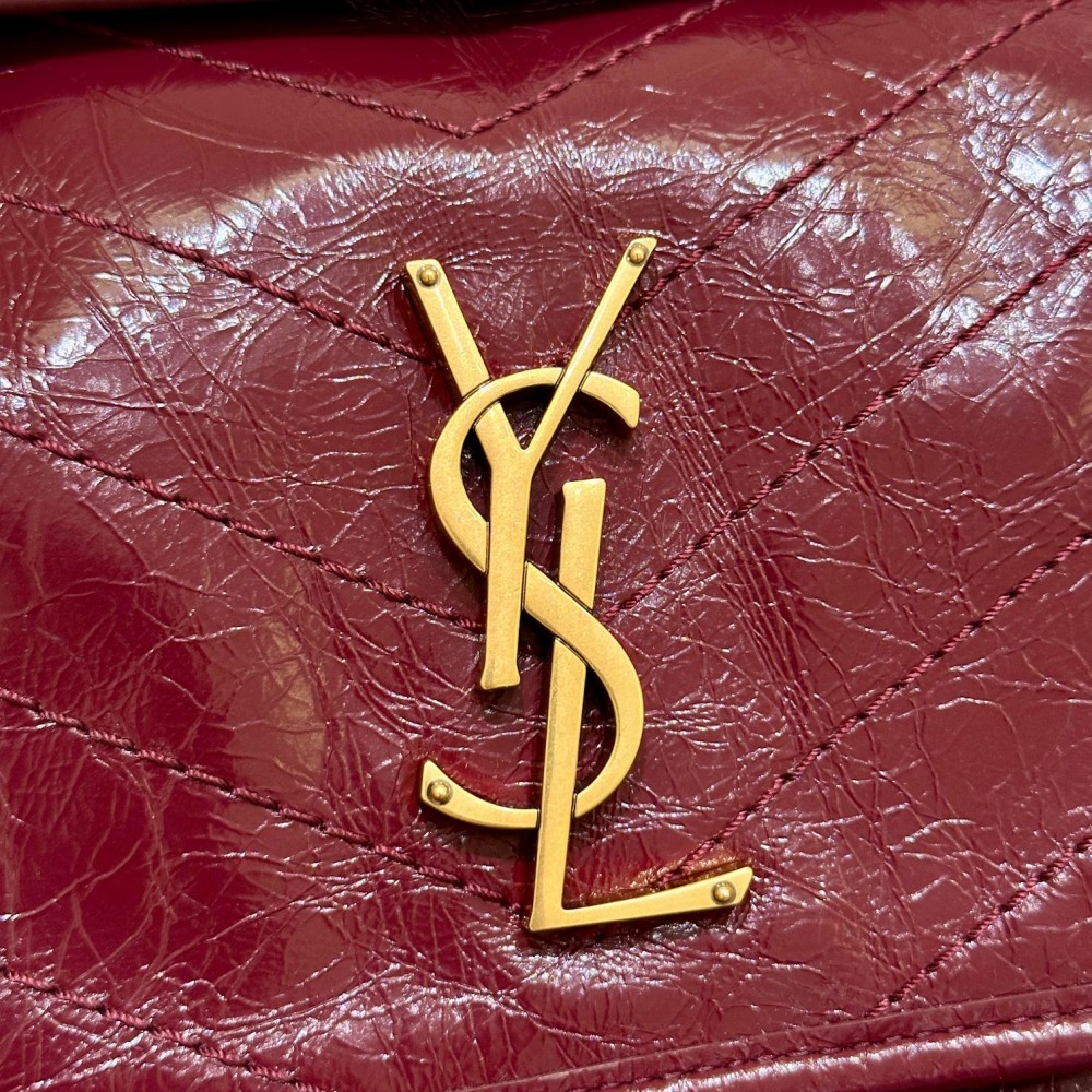 Saint Laurent Niki burgundy flap bag