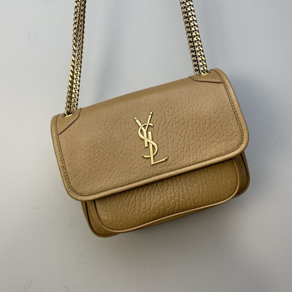 Saint Laurent small Niki burgundy flap bag