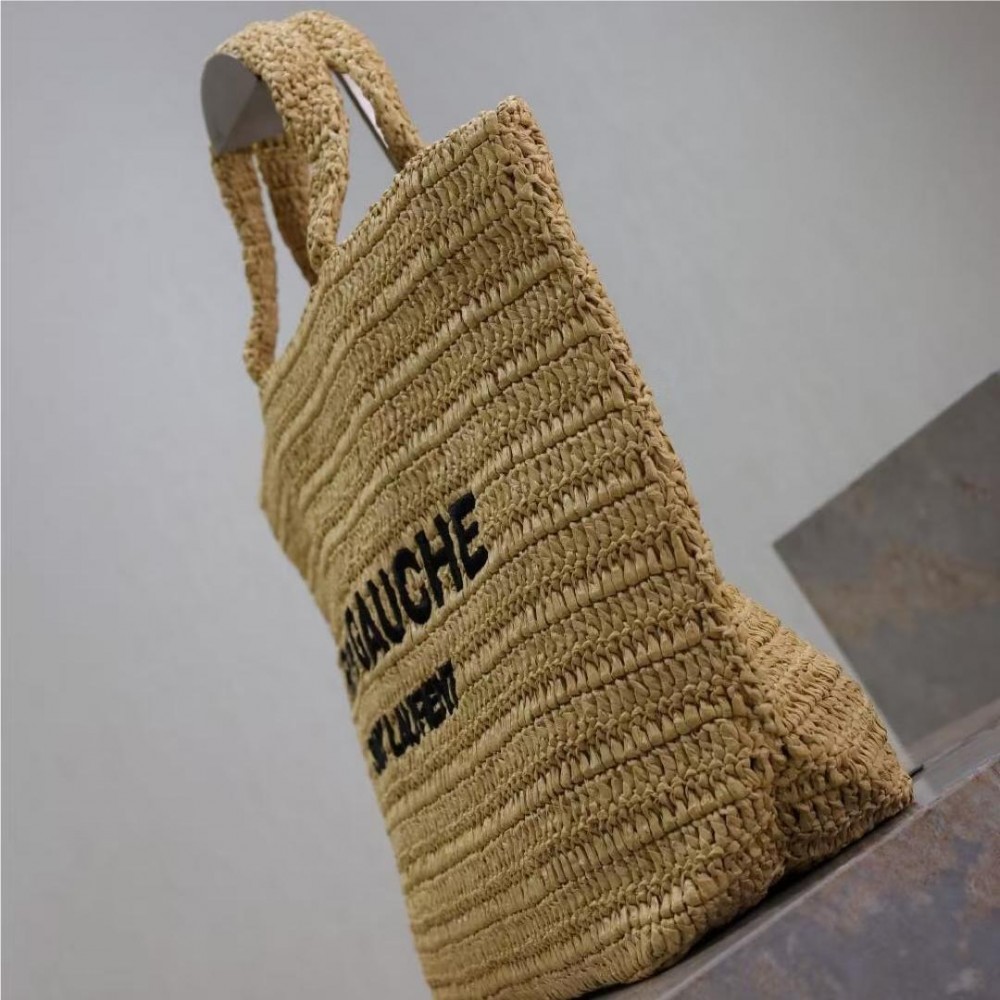  Rive Gauche Raffia Tote Bag
