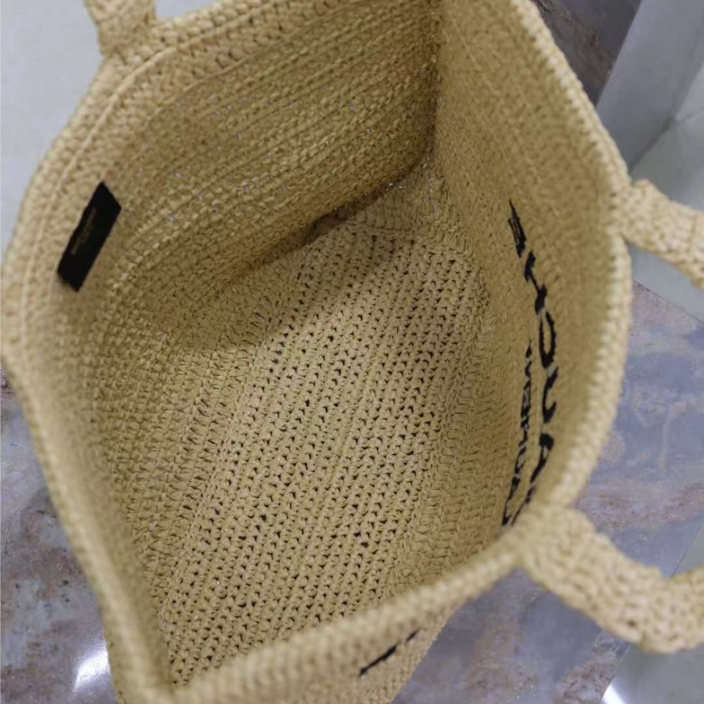  Rive Gauche Raffia Tote Bag