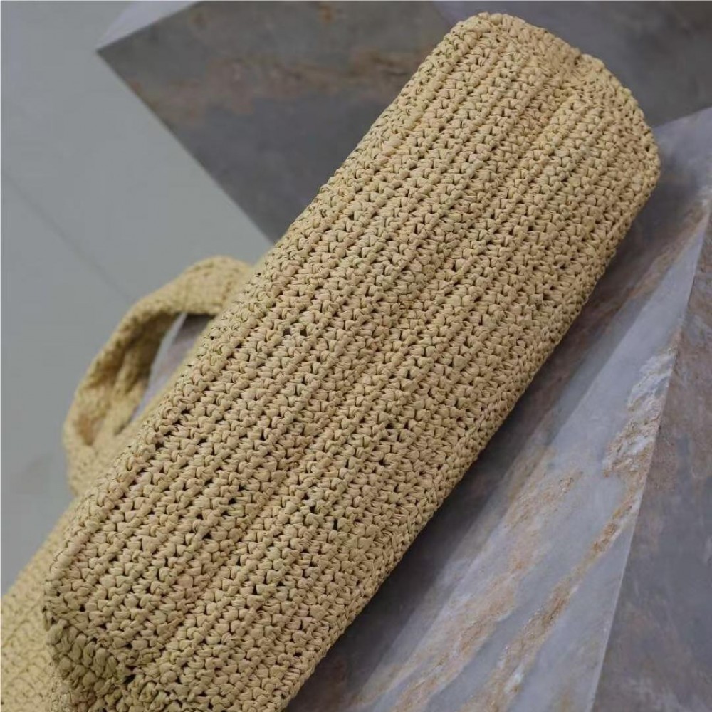  Rive Gauche Raffia Tote Bag