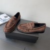 Saint Laurent Le Loafer Supple Suede Penny Loafers