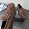 Saint Laurent Le Loafer Supple Suede Penny Loafers