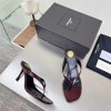 Saint Laurent brown leather high heels