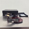 Saint Laurent brown leather high heels