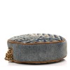 SAINT LAURENT Denim Quilted Monogram Round Crossbody Bag Rodeo Blue SAINT LAURENT Denim Quilted Monogram Round Crossbody Bag Rodeo Blue