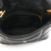 Saint Laurent  Calfskin Y Quilted Monogram Toy Loulou Crossbody Bag Black Saint Laurent  Calfskin Y Quilted Monogram Toy Loulou Crossbody Bag Black